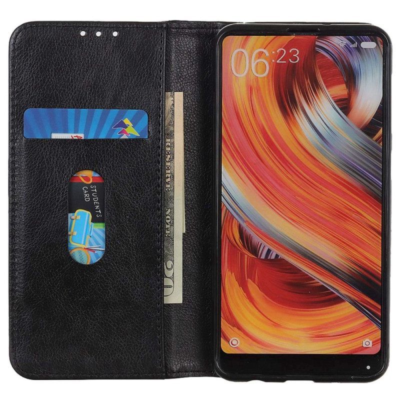 Κάλυμμα Samsung Galaxy M13 Litchi Split Leather